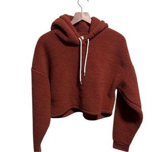 Gilly Hicks Rust Brown Cropped Hoodie
